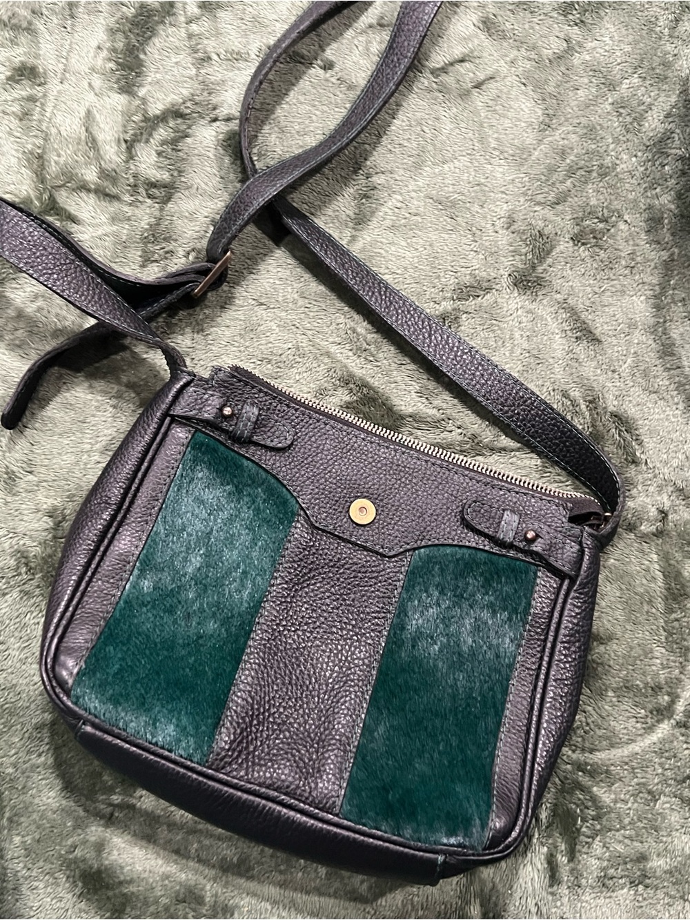 Carla danelli Argentina emerald Haircalf Panels - Crossbody Bag